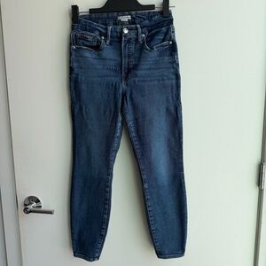 Good American Good Waist High Rise Skinny Jeans Blue 6/28